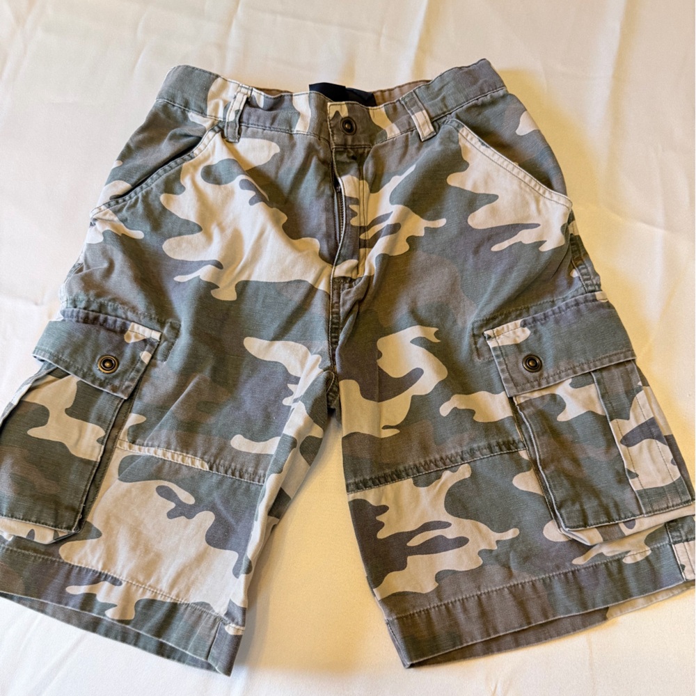 Kids Camouflage Cargo Shorts